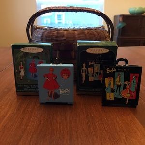 Hallmark Barbie Ornaments Travel Cases